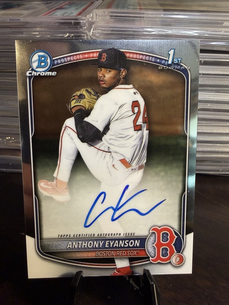 2025 Anthony Eyanson Bowman Chrome Auto Red Sox 1st Bowman