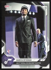 2026 Topps Now 2nd Overall Selection Darryn Peterson RC Utah Jazz #DPET
