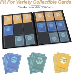 Toploader Binder, Holds 288 Toploaders, 9 Pocket Top Loader Binders