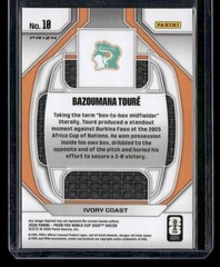 2026 Panini Prizm FIFA World Cup Bazoumana Toure 10 New Era Silver RC