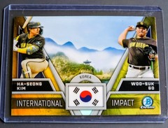 2024 Bowman Chrome International Impact Ha-Seong Kim, Woo Suk Go #II-19 (RC) 🔥