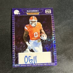 2024 Leaf Collective Ollie Gordon II Purple Shimmer Auto 8/8 Miami Oklahoma St