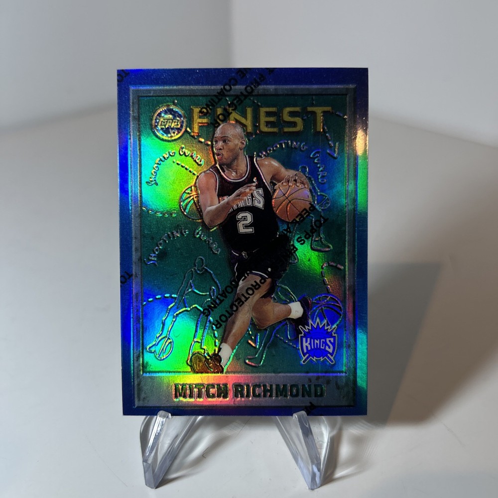 1995-96 MITCH RICHMOND FINEST REFRACTOR W/COATING #80 KINGS