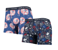 New York Yankees Pair of 2 Men&rsquo;s Large (34-36) Boxer-Briefs