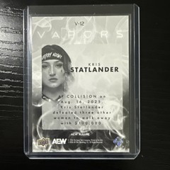 2026 Upper Deck Allure AEW Vapors Kris Statlander #V-12 Case Hit SP