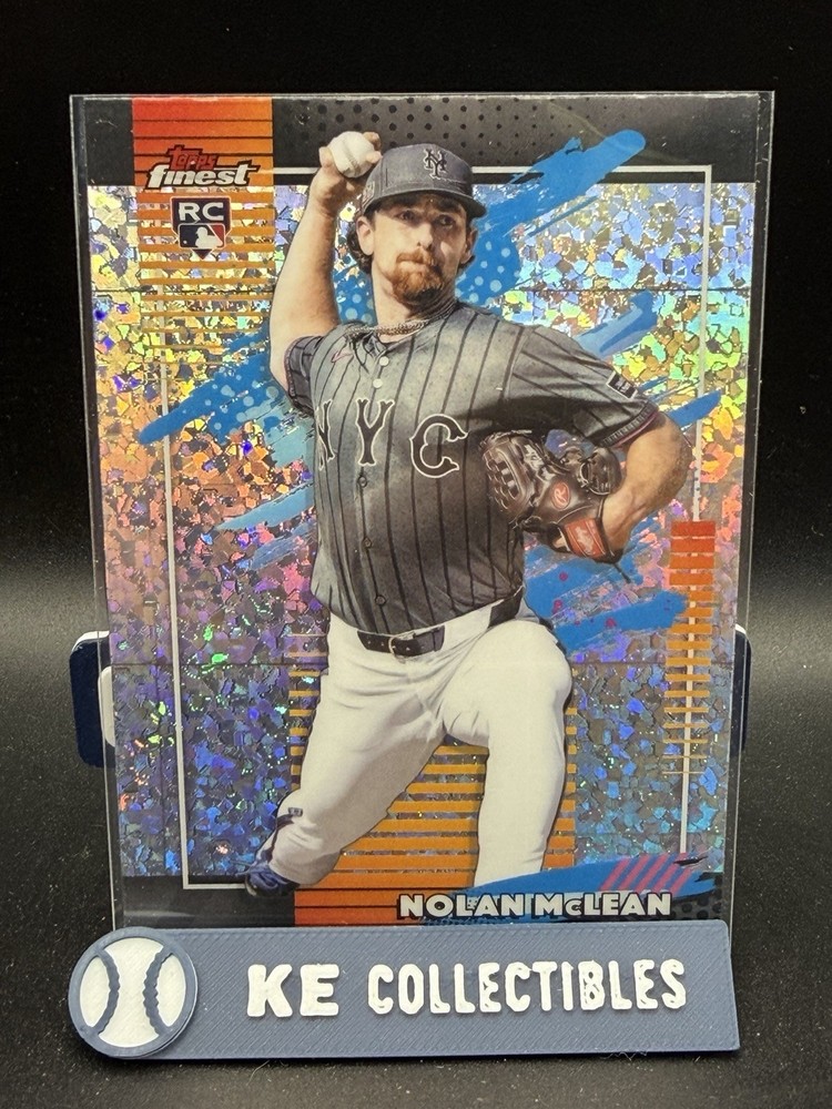 2026 Topps Finest Nolan McLean Uncommon Mini Diamond Refractor #115 RC