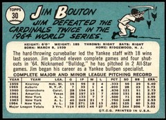 1965 Topps #30 Jim Bouton F5