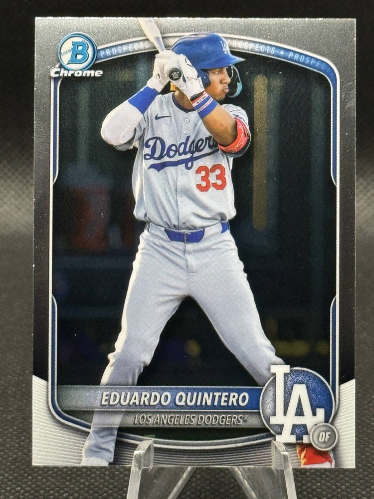 2025 Bowman Draft Chrome Eduardo Quintero BDC-111 Los Angeles Dodgers