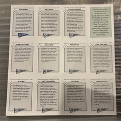 Chicago Tribune Greatest Baseball Team of all Time Sheet of 11 Cards – Uncut