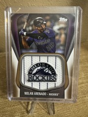 2020 Topps Series 1 Nolan Arenado Jumbo Jersey Sleeve Patch #/50 JJSP-NA Rockies