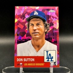 2022 Topps Chrome Platinum Don Sutton 1/100 FOTL Fuchsia Refractor Dodgers