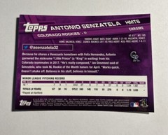 Antonio Senzatela 2017 Topps Chrome Update Rookie Debut #HMT6 Rockies RC