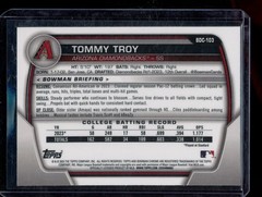 2023 Bowman Draft #BDC-103 Tommy Troy Chrome Sparkle Refractor 1st