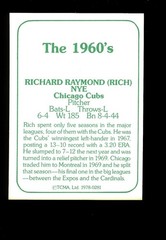 1978 TCMA The 60s #281 Rich Nye Chicago Cubs Set Break QTY