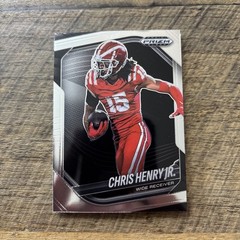 2025 PANINI PRIZM BLACK CHRIS HENRY JR NIL #155 TOP RANKED WR PRSPCT 🔥🔥🔥