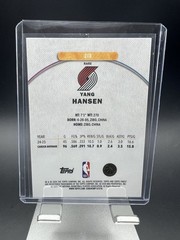2025-26 Topps Finest – Rare Yang Hansen #216 Refractor (RC)