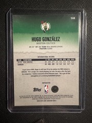 2025-26 Topps Signature Class #144 Hugo González Chrome Refractors