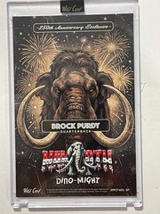 Brock Purdy Dino Might Mammoth America 250th Anniversary 1/1 Fireworks SF 49rs