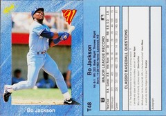 1991 Classic Update Blue Travel Edition Baseball Card #T48 Bo Jackson
