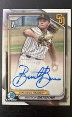 2024 Bowman Draft – Chrome Prospect Autographs Boston Bateman #CPA-BBA (AU, RC)