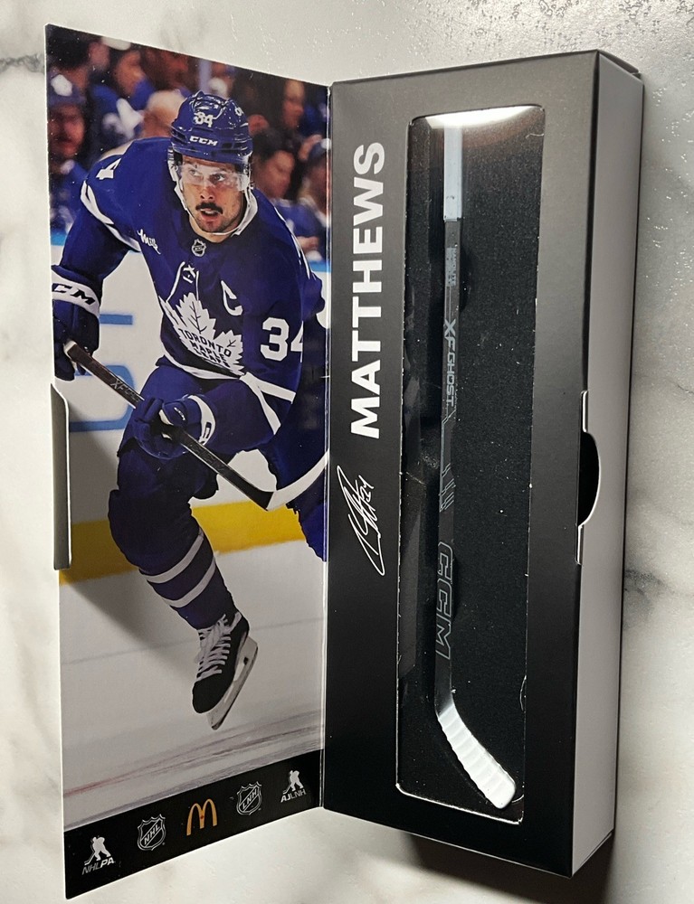 Auston Matthews Mcdonald&rsquo;s Star Sticks 2025 2026 Mini Maple Leafs Canada Limited