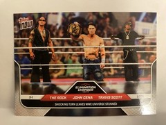 2025 Topps Now WWE The Rock John Cena Travis Scott #27 Elimination Chamber