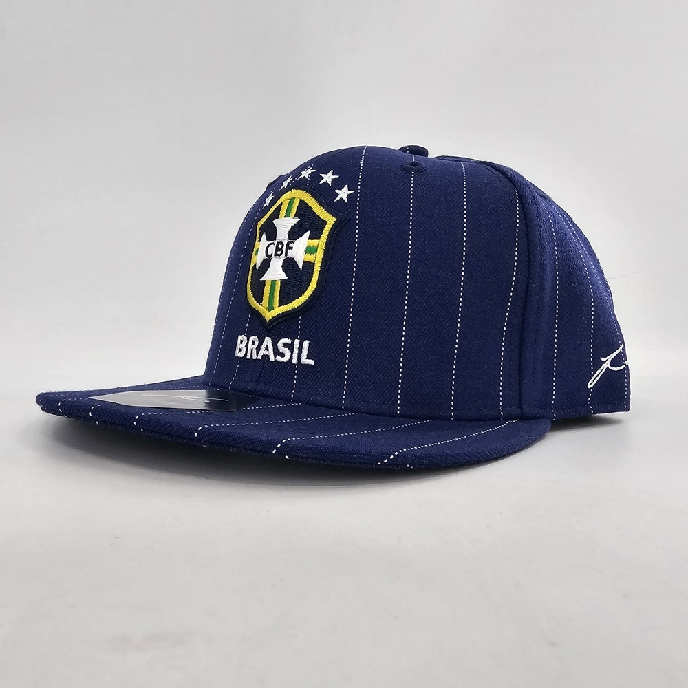 Brasil CBF Soccer Nasional Team Fi Collection Mens Snapback Cap Blue NEW