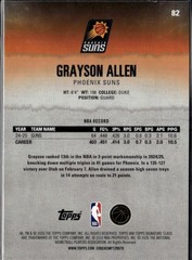 2025-26 Topps Basketball Signature Class Grayson Allen Veteran #82 Phoenix Suns