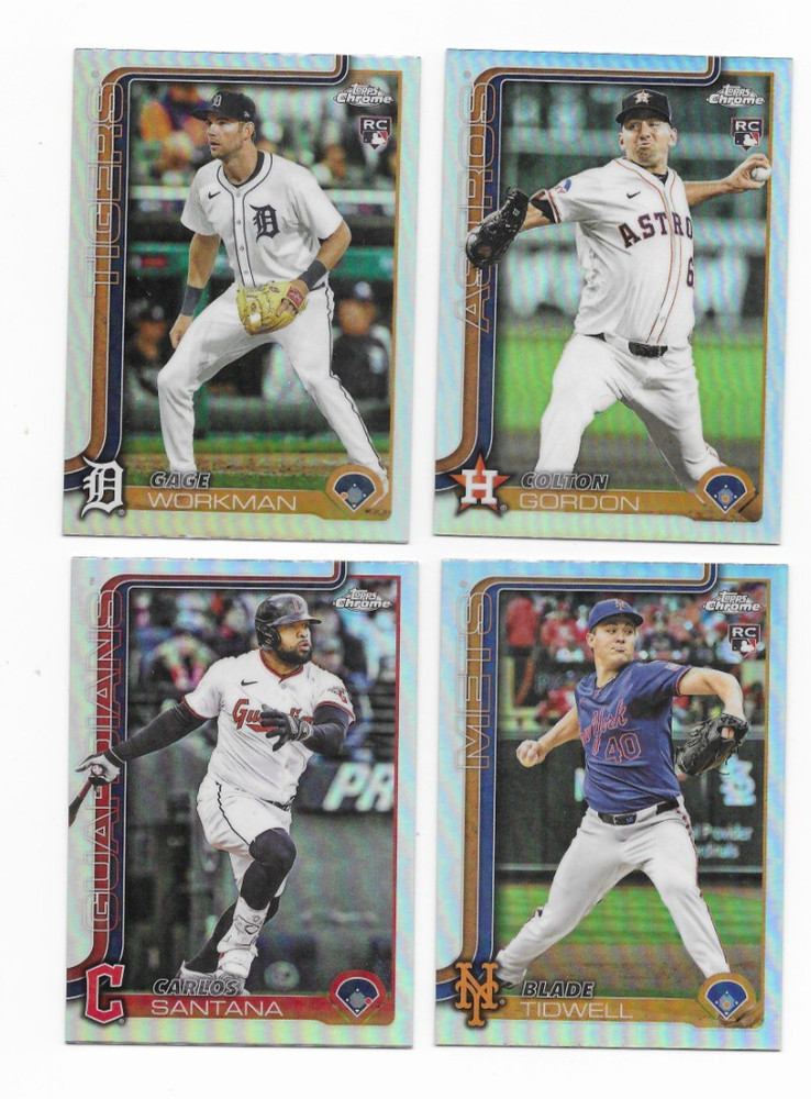 2025 Topps Chrome Update: Refractors & 1990 Topps Baseball Inserts U Pick f/List