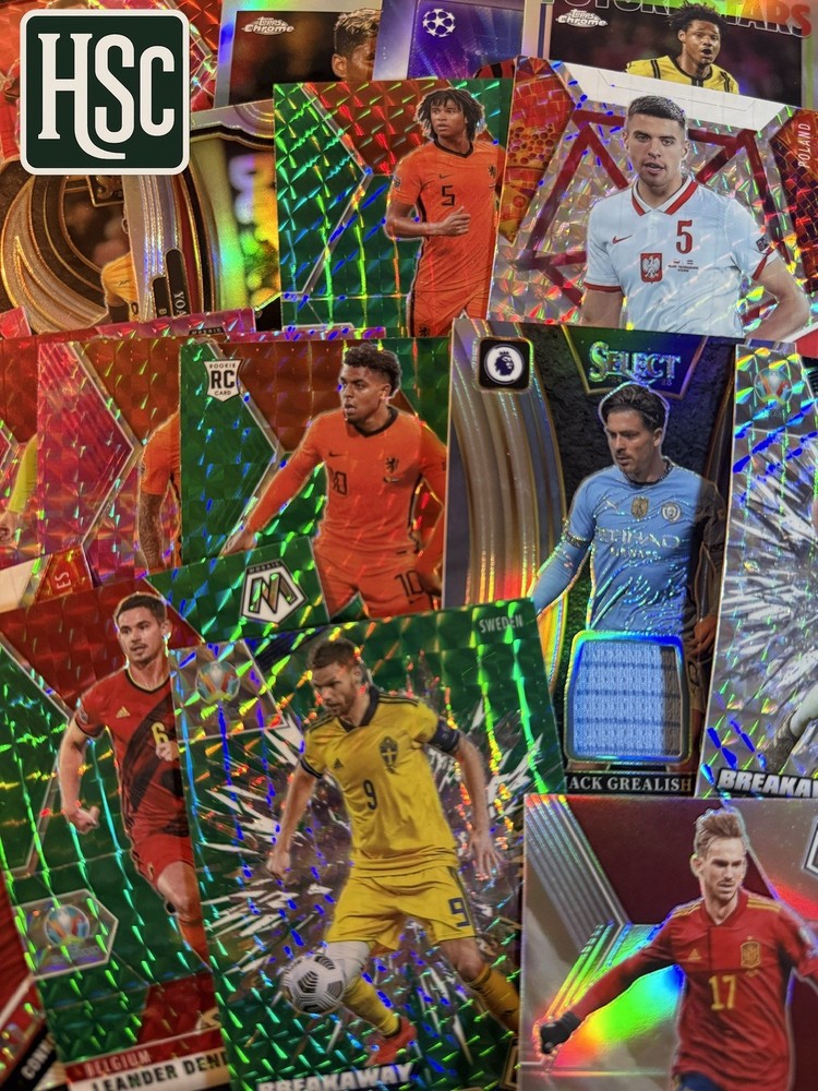 Soccer – 80 Card Lot – Rookies, Parallels, Memorabilia, Autos, Numbered