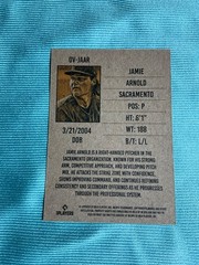 2026 Onyx Baseball Jamie Arnold Base Card Oakland Athletics