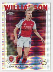 Leah Williamson 2024-25 Topps Chrome UCL Womens Soccer Pulsar Refractor #82