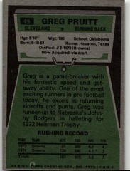 1975 Topps #49 Greg Pruitt