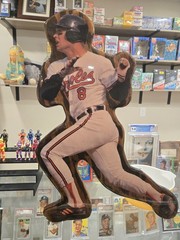 Rare HOF Cal Ripken Jr Wooden Cutout Wall Hanger 26×18 SOLID!