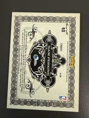 2010-11 Gold Standard Sam Perkins #45 Gold NBA Logo Auto Mavericks