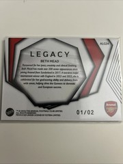 2025 Futera Arsenal Beth Mead #ALG34 Legacy Black 1/2 JC50