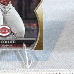 Cam Collier 2023 Bowman Draft Chrome Gold Refractor /50 BDC-143 RC Reds