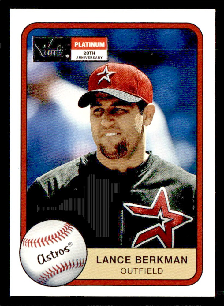 2001 FLEER PLATINUM EDITION FOIL PARALLEL #93 LANCE BERKMAN ASTROS SP #/201