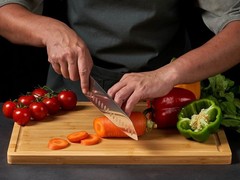 Bamboo Cutting Board for Kitchen, 18&Prime; Large Wood 18L x 12W, Natural