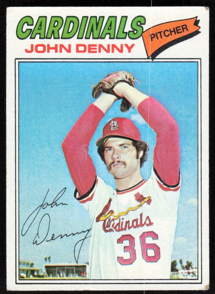 1977 Topps #541 John Denny – FREE SHIPPING