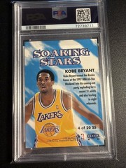 1997 Fleer #4 Kobe Bryant Soaring Stars Insert PSA 6 EX-MT Lakers HOF