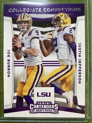 Joe Burrow ROOKIE CARD JUSTIN JEFFERSON RC 2020 Panini JOE BURROW Contenders
