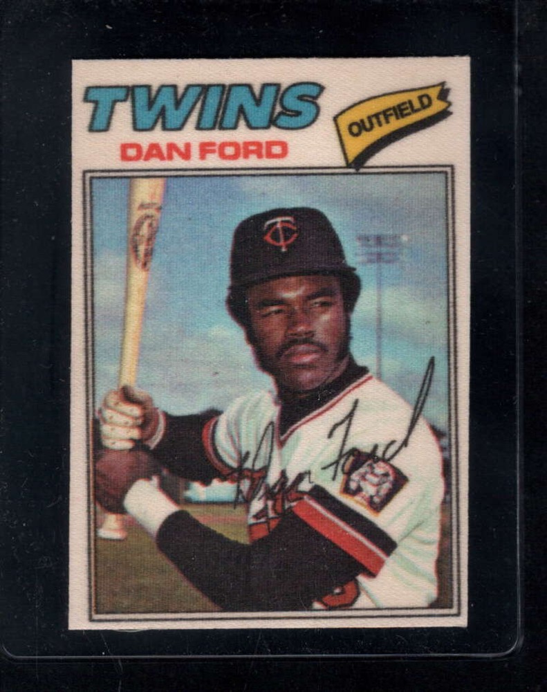 1977 Topps Cloth Stickers #16 Dan Ford EXMT+ X3098124