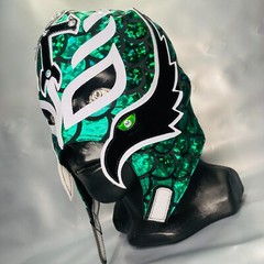 Mysterio Handmade Semi Professional Grade Luchador Wrestling Adult Mask Green