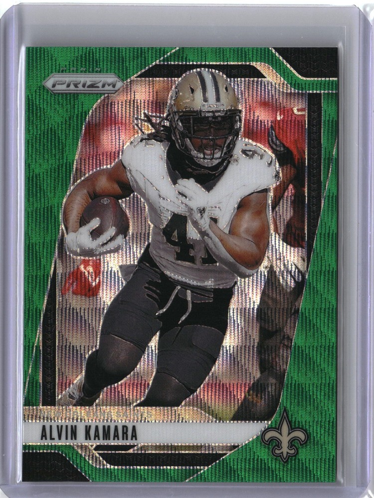2024 Panini Prizm #204 Alvin Kamara Green Wave Prizm