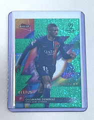 2023-24 Finest UEFA Club Competition OUSMANE DEMBELE #30 Green Sparkle /125 PSG