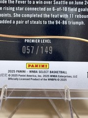 Panini 2025 WNBA Select Premier Level Purple Lexie Hull Indiana Fever #138 /149
