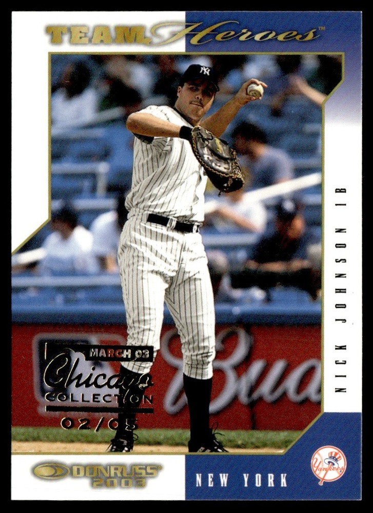 2003 Donruss Team Heroes Chicago Collection Nick Johnson 2/5 #349