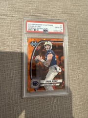 2024 Drew Allar Orange Cracked Ice Rookie 15/25 Jersey # PSA 10 POP 3! STEELERS