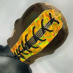 Tinieblas Semi Professional Wrestling Mask Lucha Costume Beehive Fabric Design